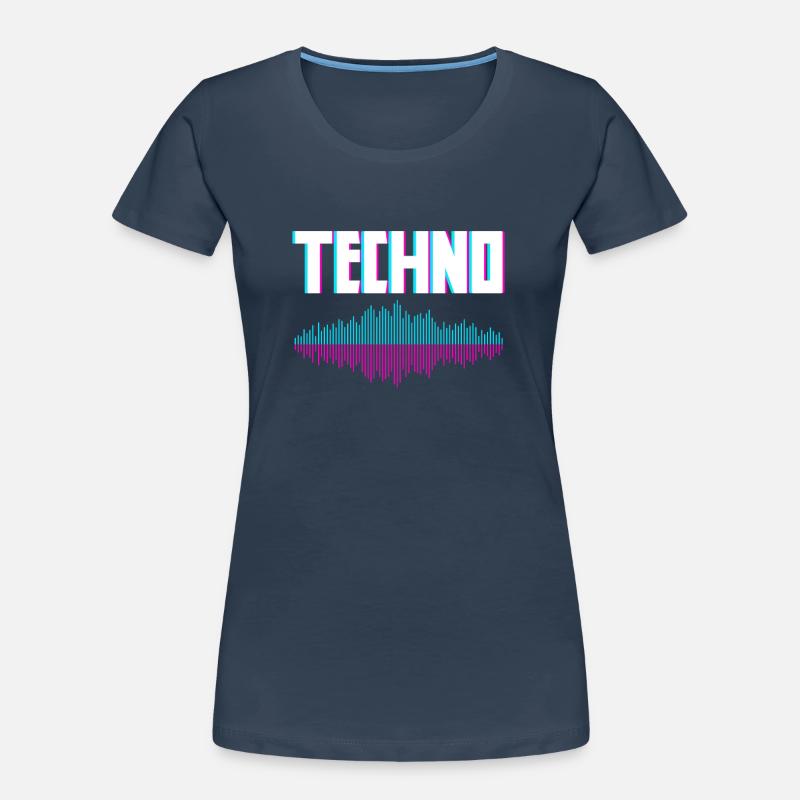 Techno Waves for Techno Lovers Women's Premium Organic T-Shirt