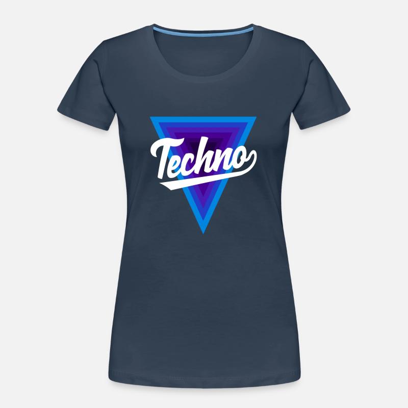 Techno Lover Triangle Design Women's Premium Organic T-Shirt