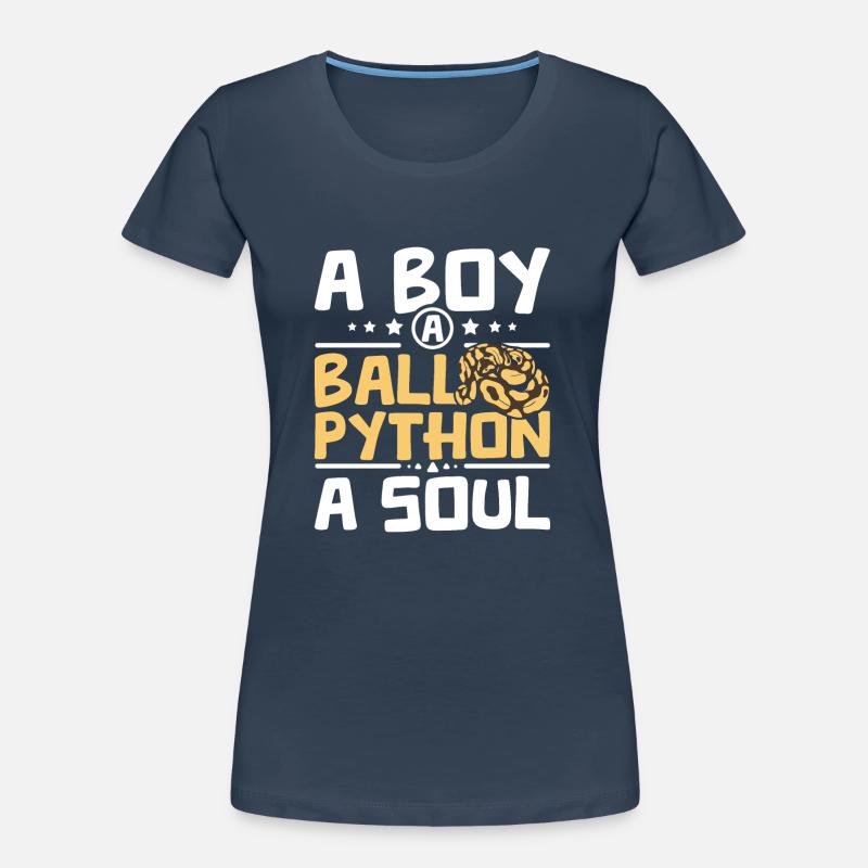 Un garçon, un python royal, une âme T-shirt bio Premium Femme