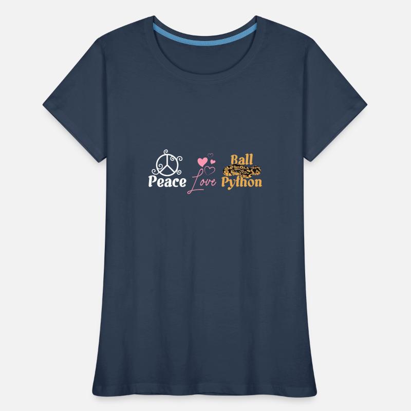 Paix amour python royal T-shirt bio Premium Femme