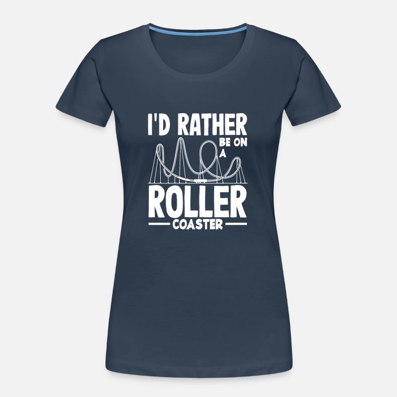 Roller coaster rather on a roller coaster Women's Premium Organic T-Shirt