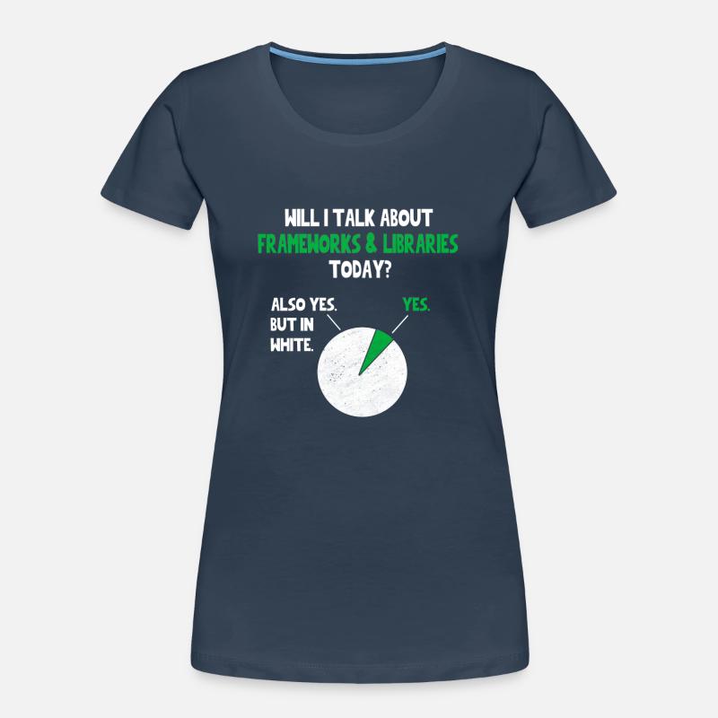 Codeur Programmeur Vais-je parler de Citation drôle Hum T-shirt bio Premium Femme
