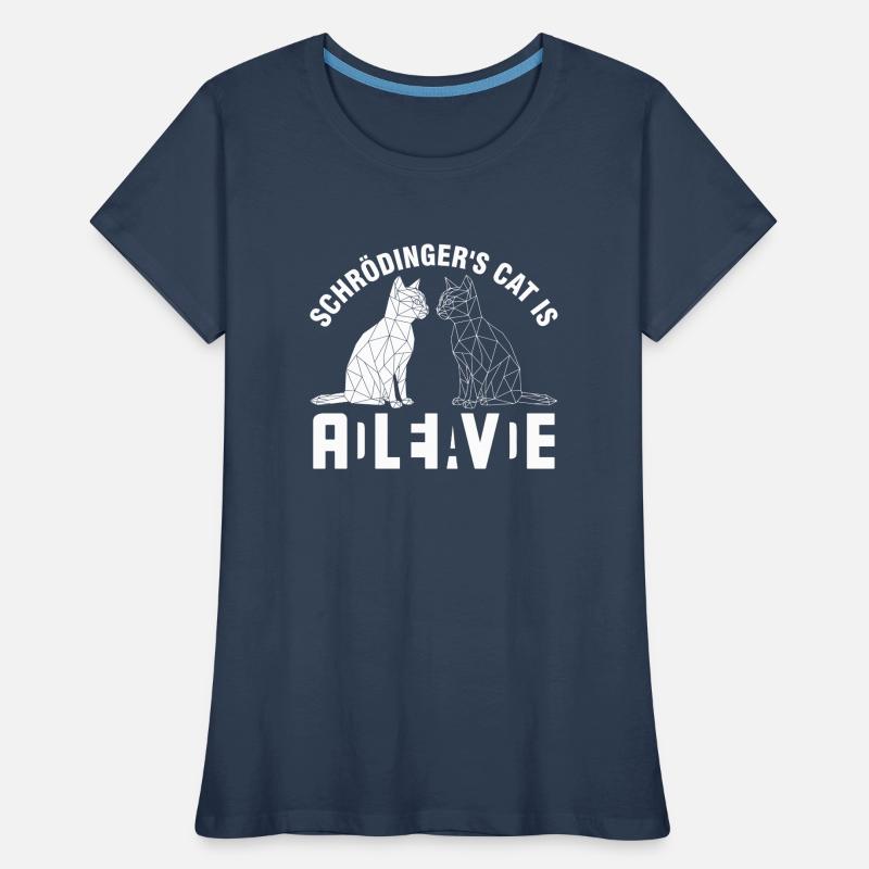 Le chat de Schrödinger mort et vif T-shirt bio Premium Femme