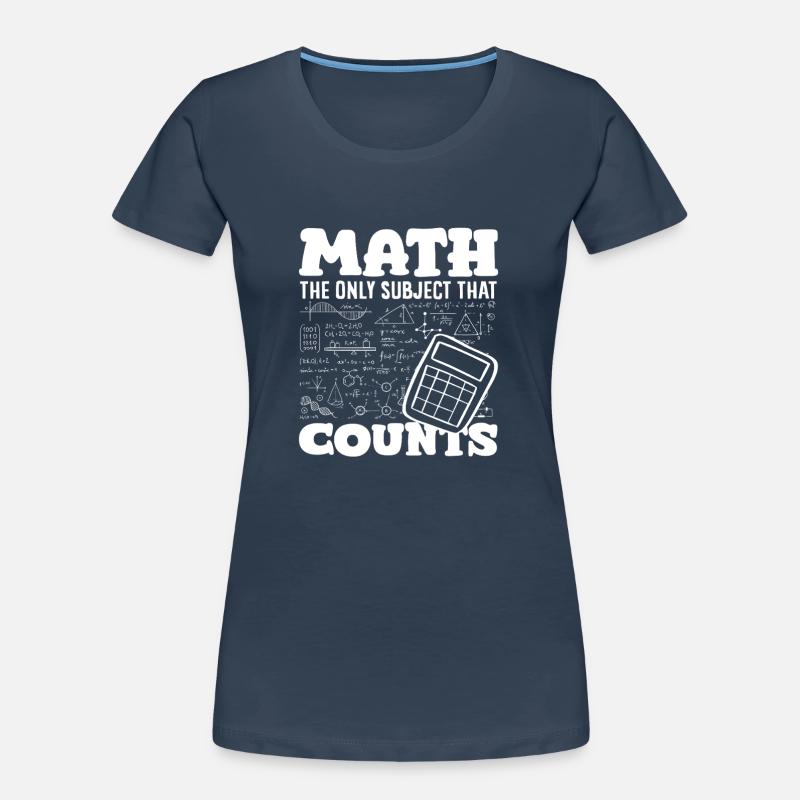 Math Teacher Math Gift Women's Premium Organic T-Shirt
