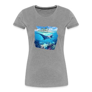 Manta Rays Manta Rays - Women's Premium Organic T-Shirt -  - Front - Mia (176cm)