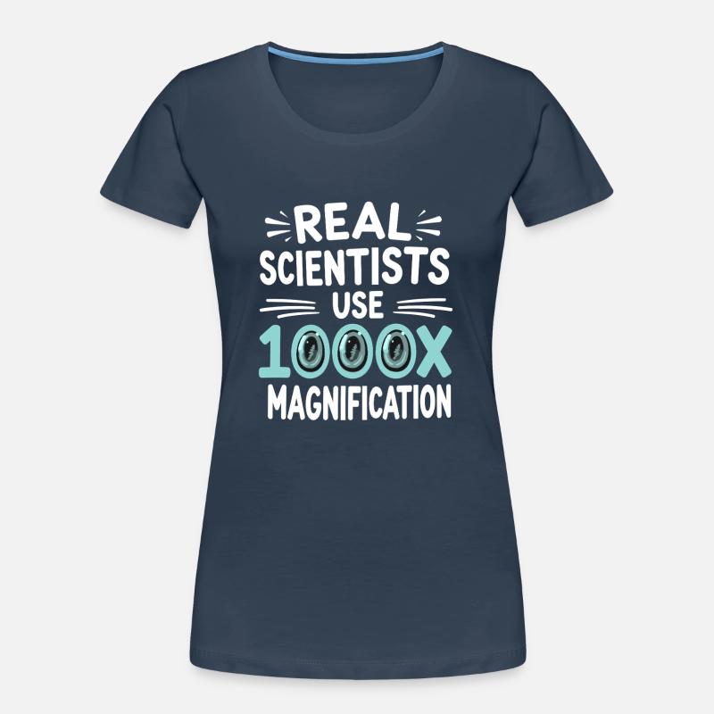 Passionné de microscope Technicien de laboratoire Science T-shirt bio Premium Femme