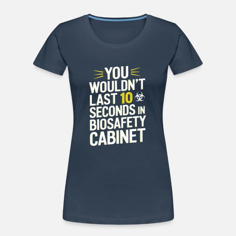 Passionné de microscope Technicien de laboratoire Science T-shirt bio Premium Femme