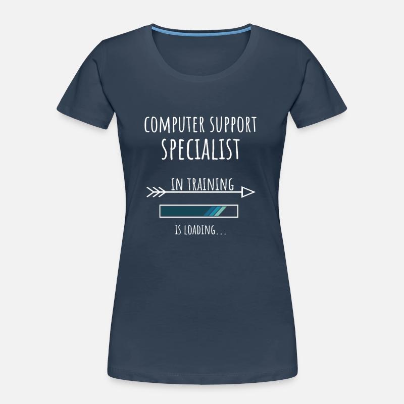 Computer Support Specialist in Ausbildung Beruf Frauen Premium Bio T-Shirt