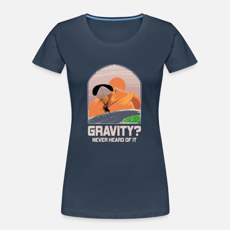 Hilarious Paramotor Gravity Meme Women's Premium Organic T-Shirt