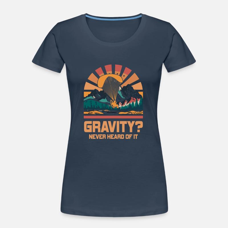 Hilarious Paramotor Gravity Meme Women's Premium Organic T-Shirt