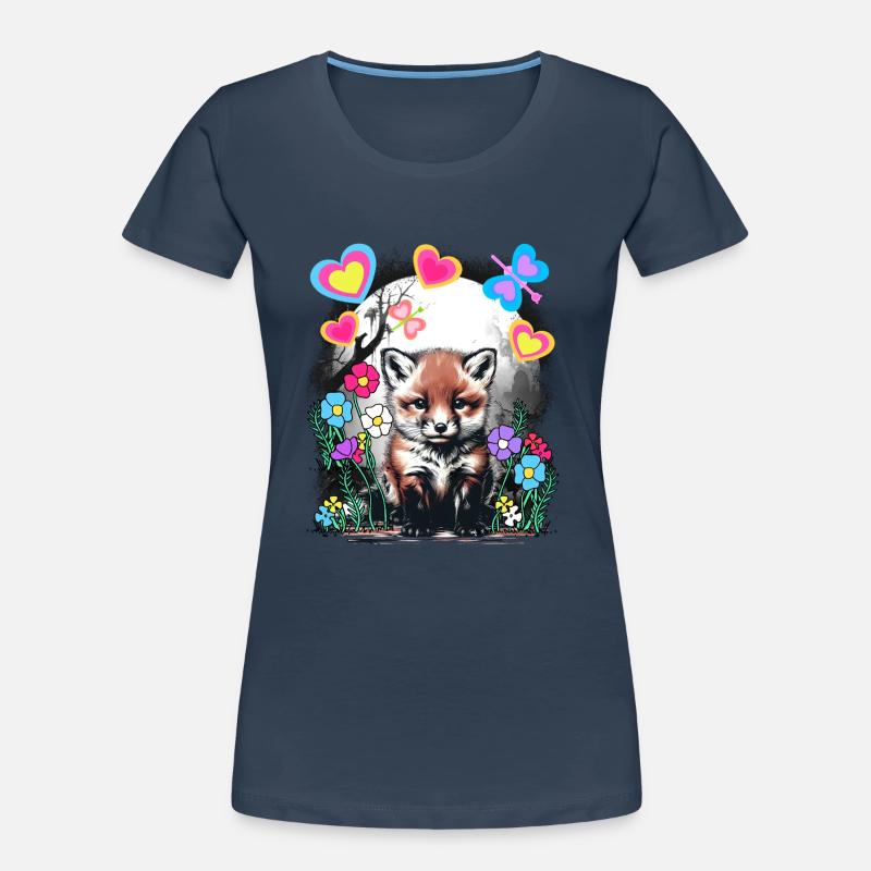 Spring Retro Fox Foxes Spring Beginning Women's Premium Organic T-Shirt