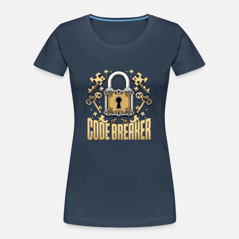 Décrypteur de code de salle d’évasion T-shirt bio Premium Femme