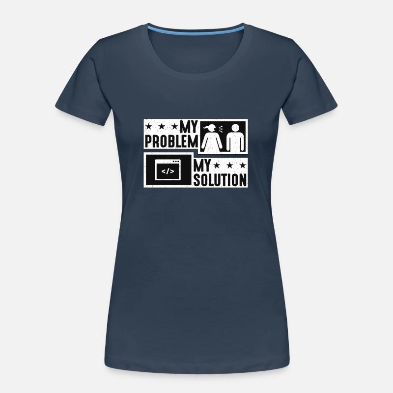 Online Coder My Problem My Pictogram Dad Developer Women's Premium Organic T-Shirt