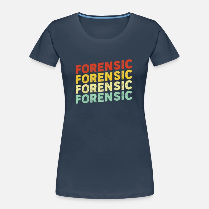 Funny Forensics Retro Pathologist Forensic Women's Premium Organic T-Shirt