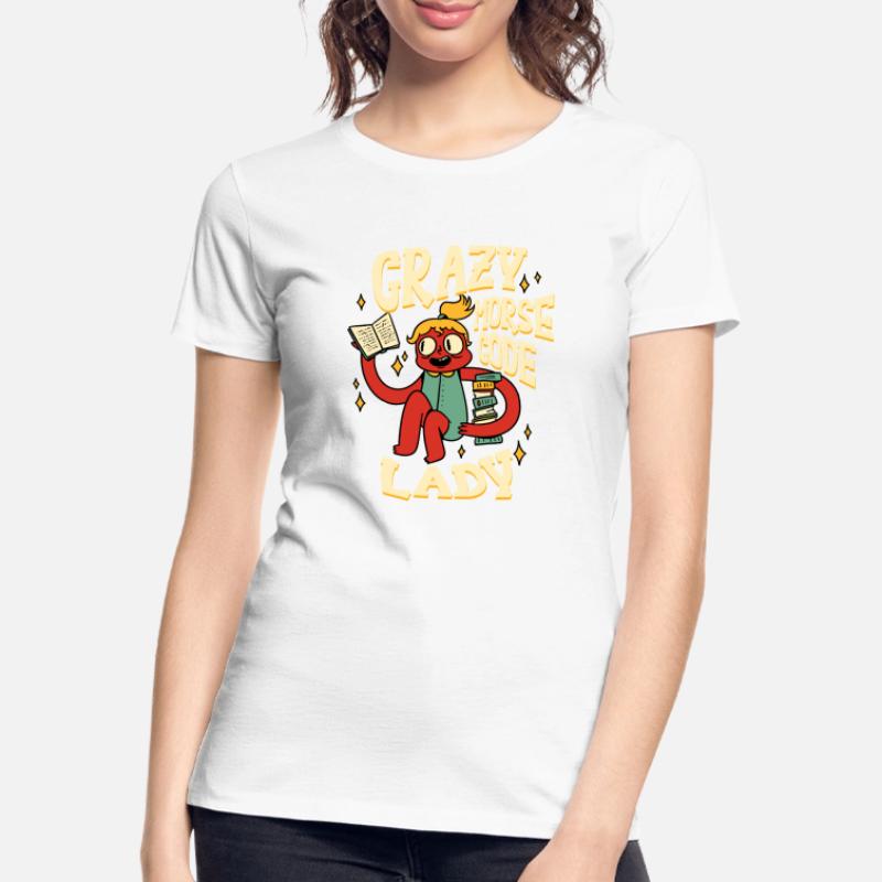 Morsecode Crazy Morse Code Lady T-shirt bio Premium Femme