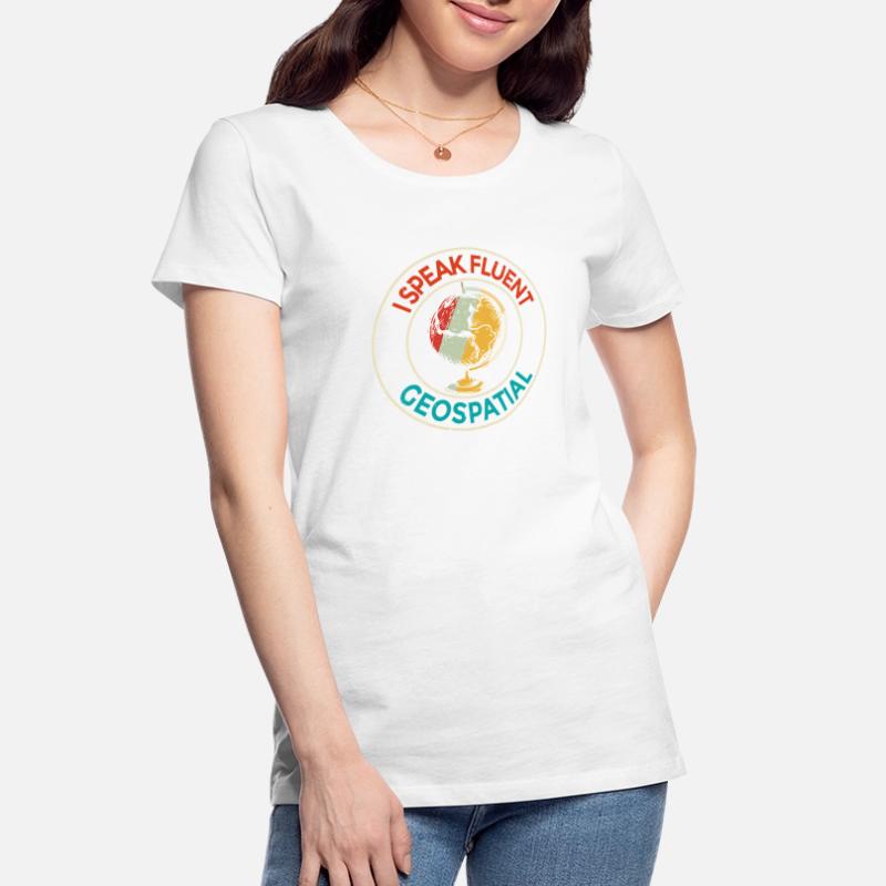 Systèmes d’Information Géographique Géospatial T-shirt bio Premium Femme