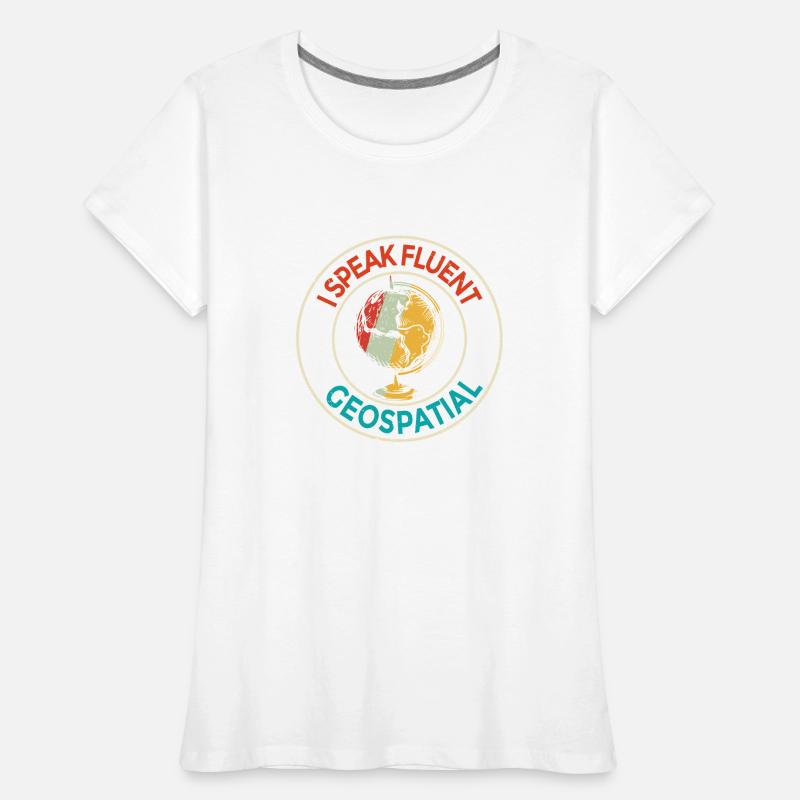 Systèmes d’Information Géographique Géospatial T-shirt bio Premium Femme