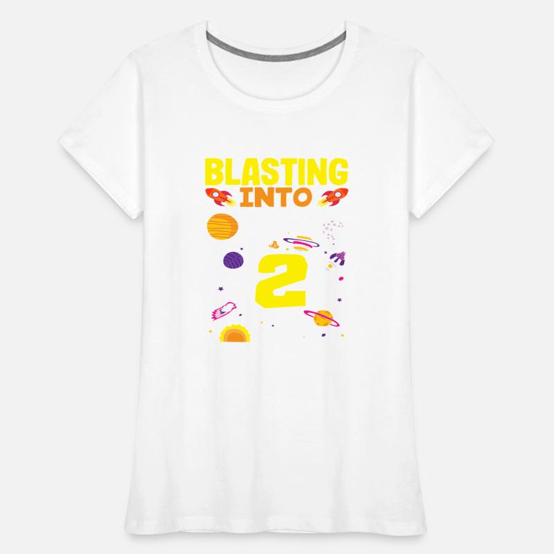 Rocket launch into adventure with 2 Women's Premium Organic T-Shirt