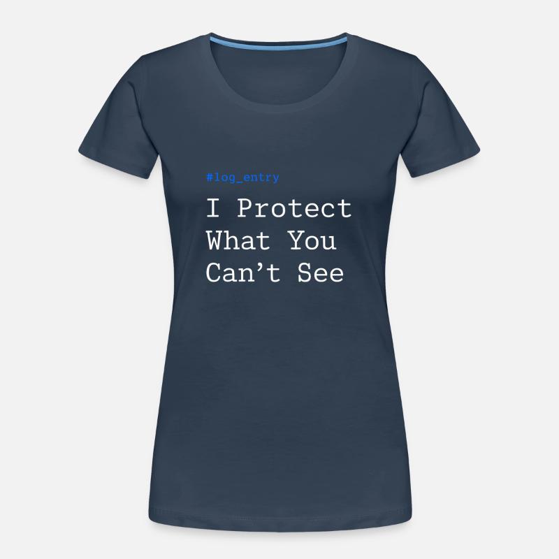 Cybersecurity Info Sec White Hat Hacker Ethical Frauen Premium Bio T-Shirt