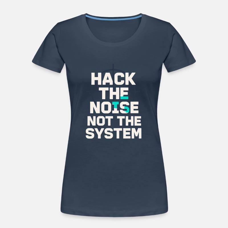 Cybersecurity Info Sec White Hat Hacker Ethical Frauen Premium Bio T-Shirt