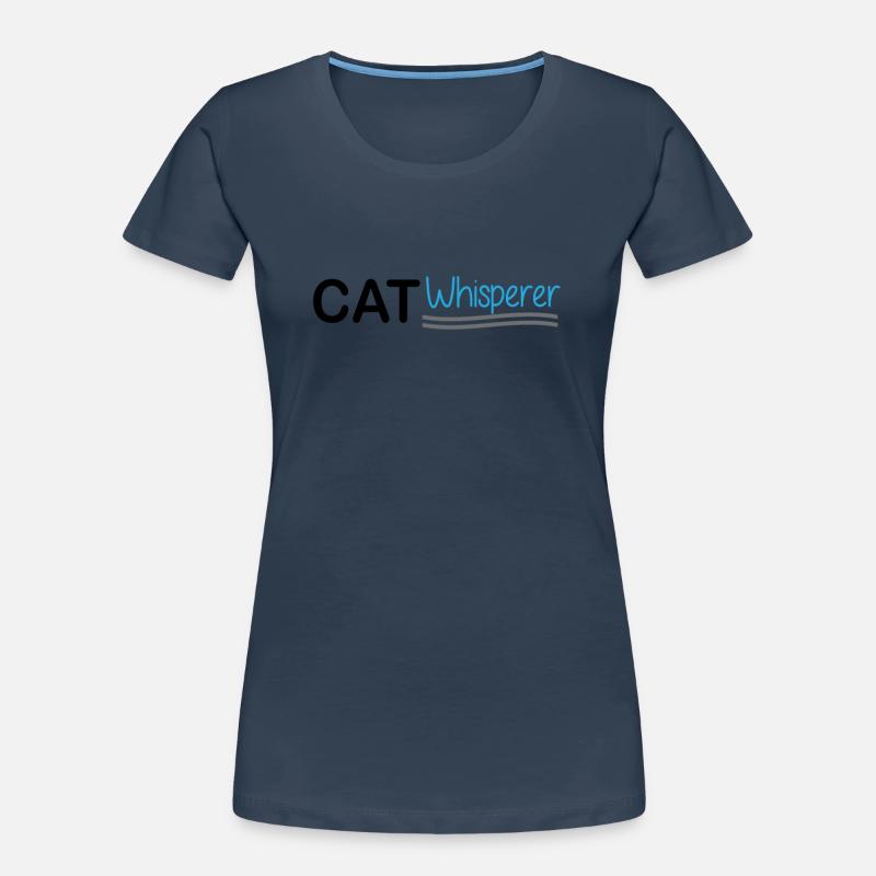 Chat chuchoteur - conception de chat Idée cadeau T-shirt bio Premium Femme