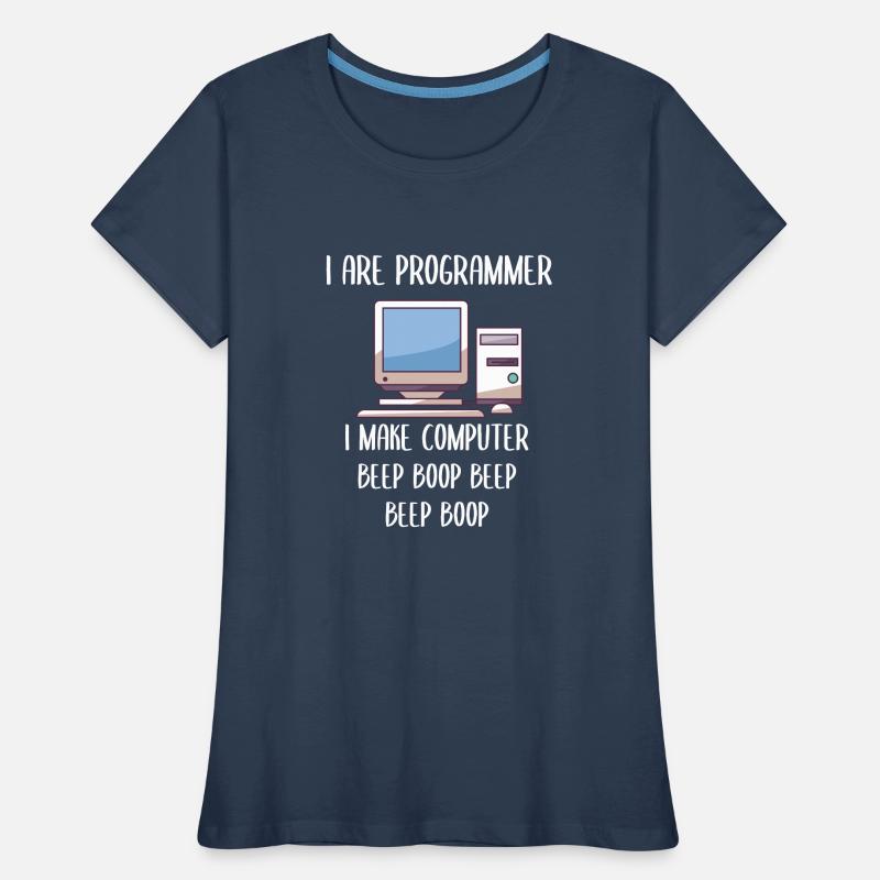 I Are Programmer Programming Frauen Premium Bio T-Shirt