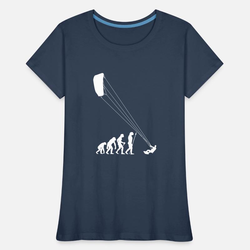Evolution Kitesurfing Surfing Kitesurf Gift Women's Premium Organic T-Shirt