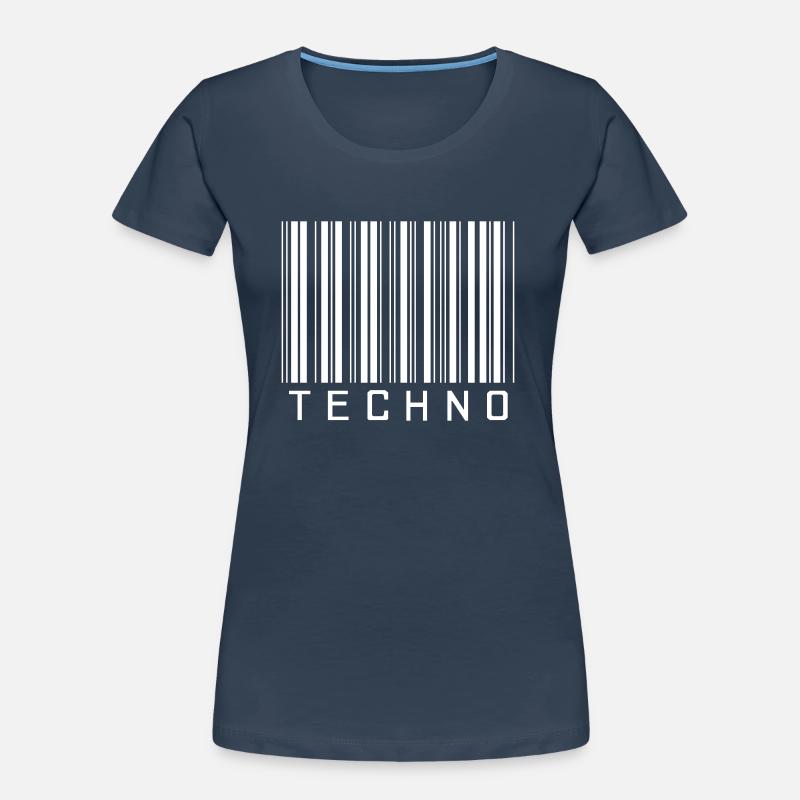 Techno Barcode Frauen Premium Bio T-Shirt