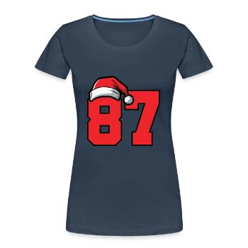 87 Number Christmas - Women's Premium Organic T-Shirt -  - Front - Mia (176cm)