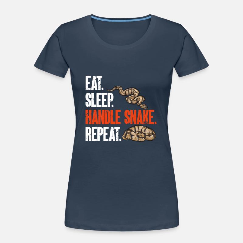 Ball Python Schlange Königspython Frauen Premium Bio T-Shirt