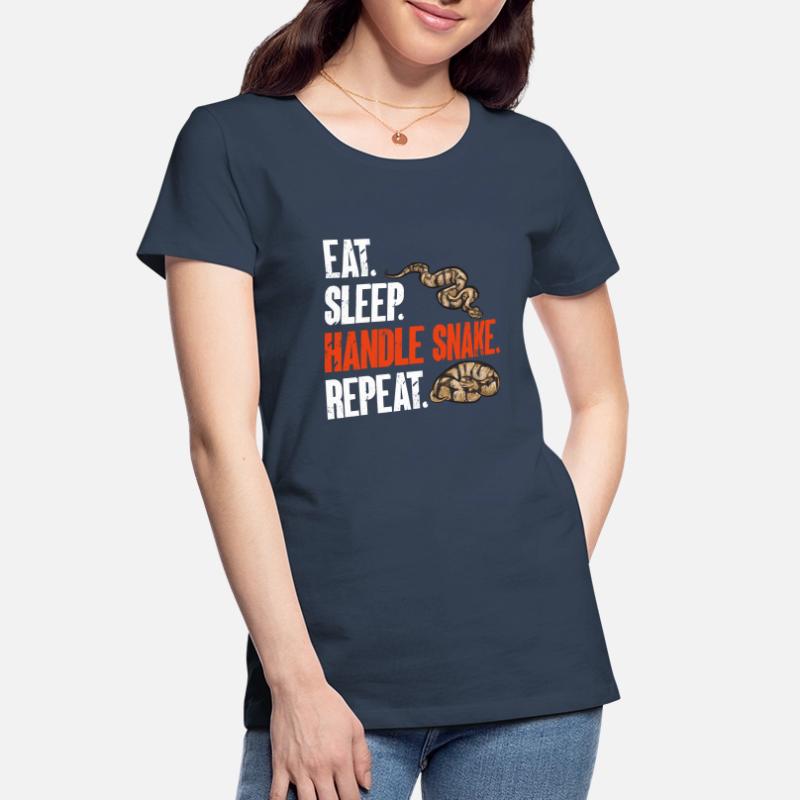 Ball Python Snake King Python T-shirt bio Premium Femme