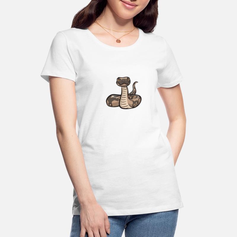 Ball Python Schlange Königspython Frauen Premium Bio T-Shirt