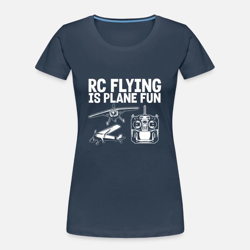 Modèle d’avion télécommandé T-shirt bio Premium Femme