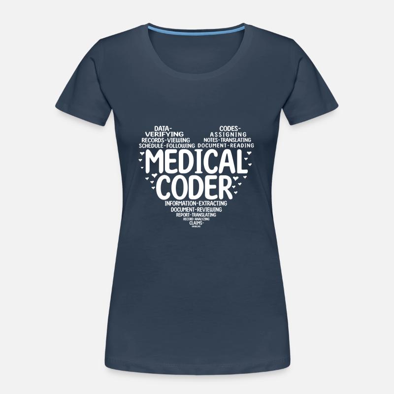 Medical Coder Coding Specialist Women's Premium Organic T-Shirt