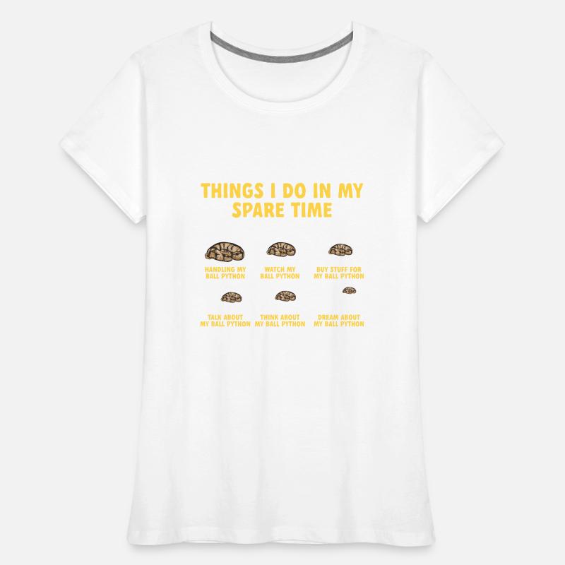 Ball Python Snake King Python Women's Premium Organic T-Shirt