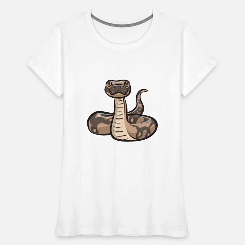 Ball Python Schlange Königspython Frauen Premium Bio T-Shirt