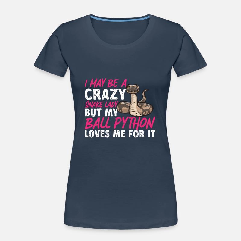 Ball Python Schlange Königspython Frauen Premium Bio T-Shirt