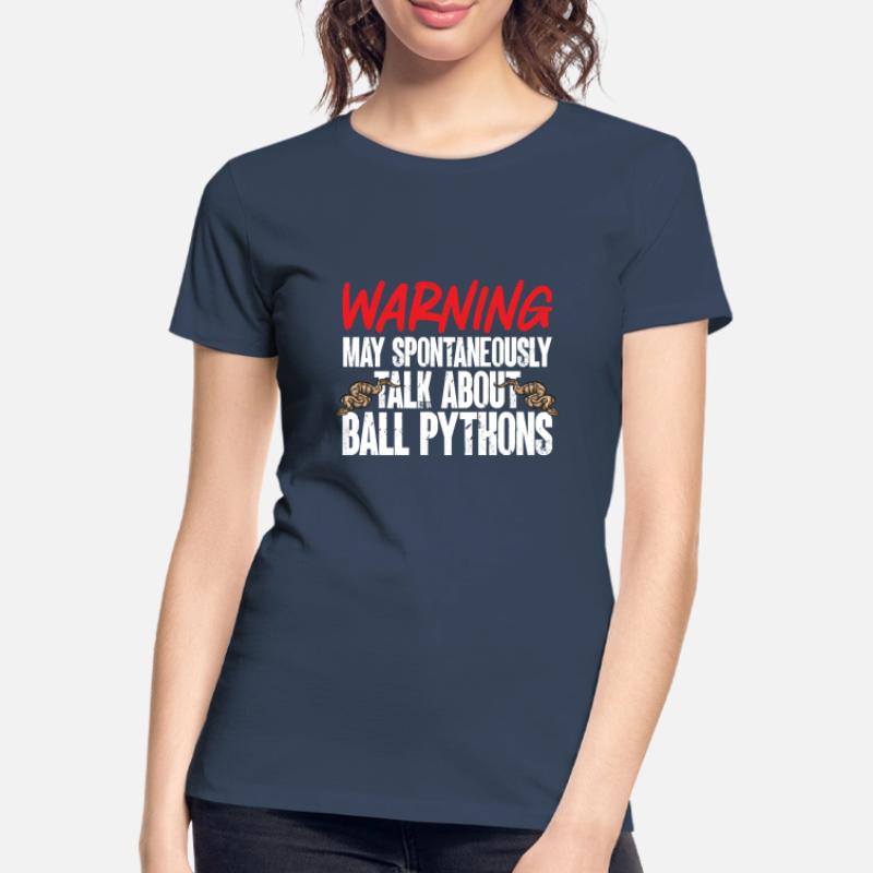 Ball Python Snake King Python T-shirt bio Premium Femme