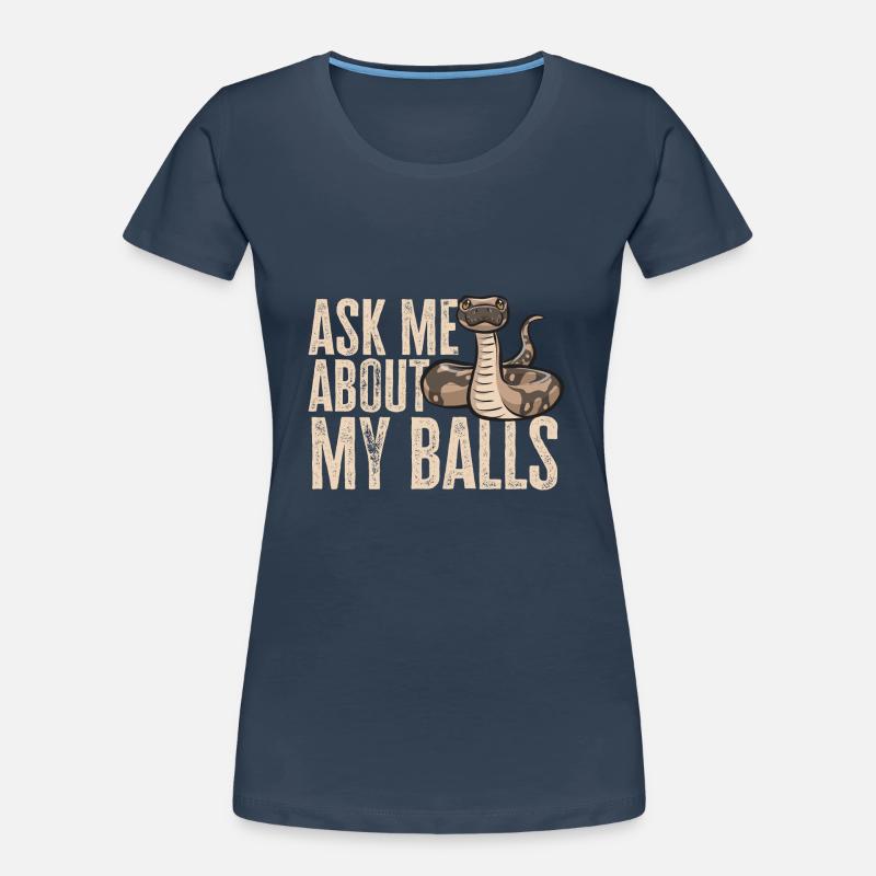 Ball Python Schlange Königspython - Frauen Premium Bio T-Shirt - 