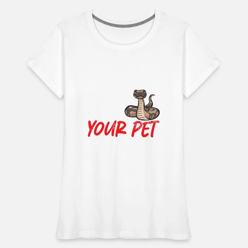 Ball Python Schlange Königspython Frauen Premium Bio T-Shirt