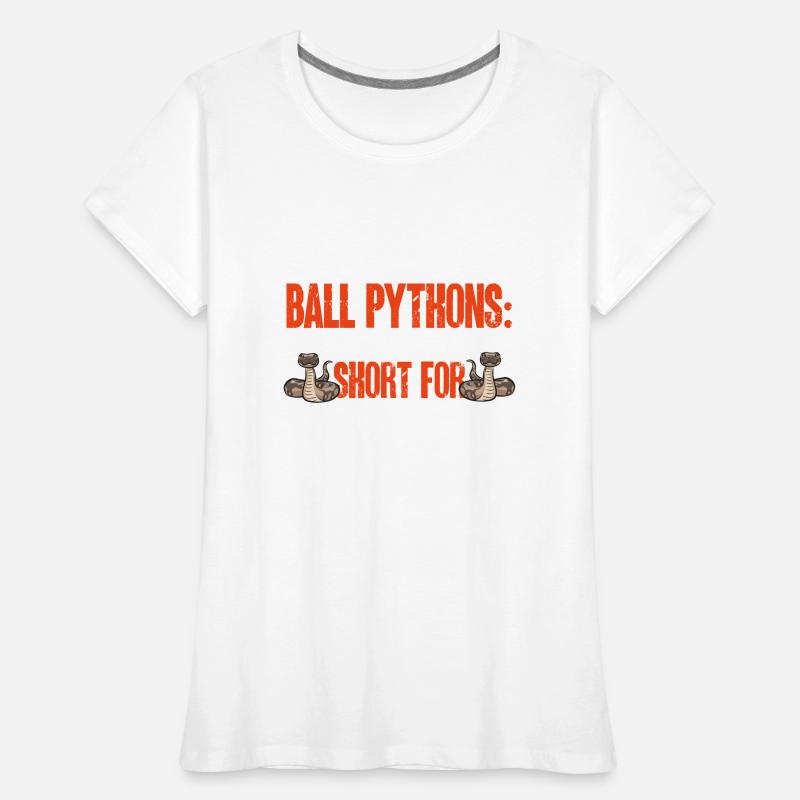 Ball Python Snake King Python Women's Premium Organic T-Shirt