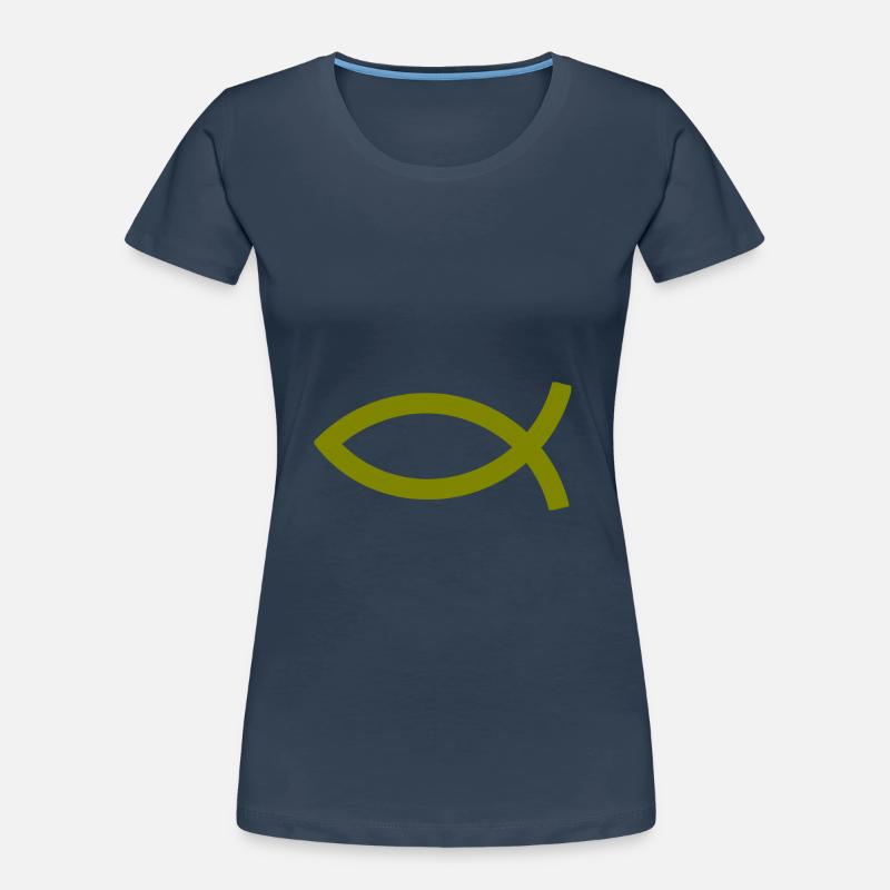 Jesus fish Ichthys fish fish Women's Premium Organic T-Shirt