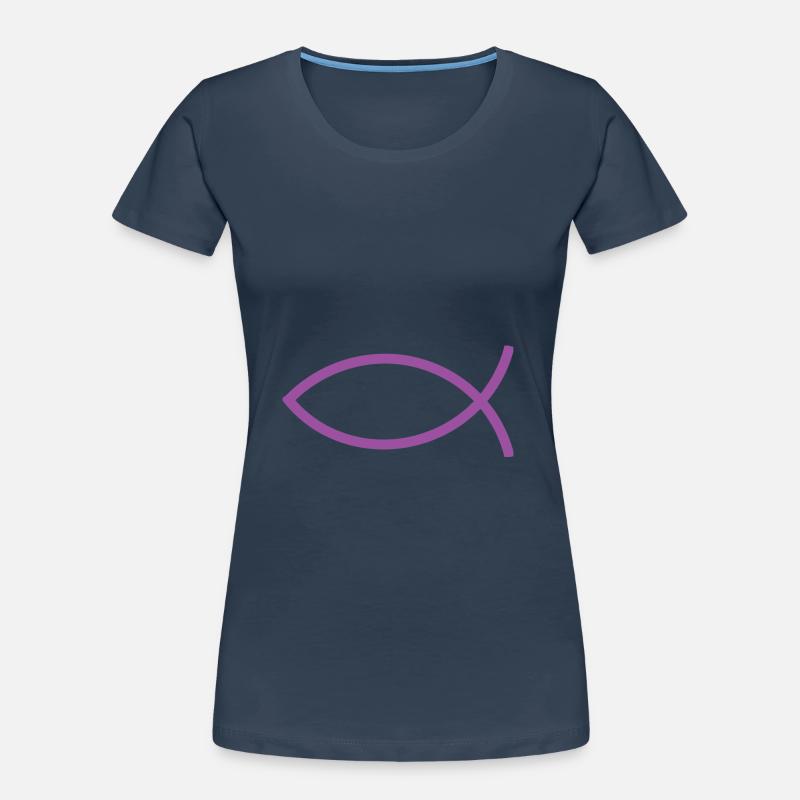 Jesus fish Ichthys fish fish Women's Premium Organic T-Shirt