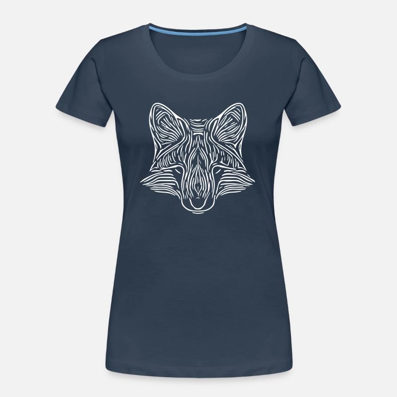 Fuchs Gesicht - Fox Face Frauen Premium Bio T-Shirt