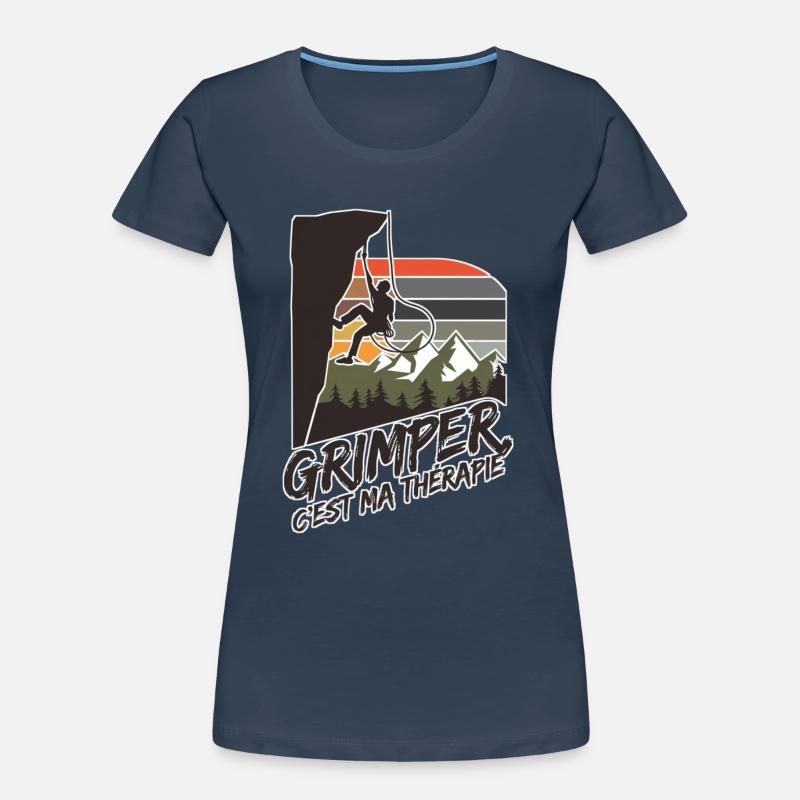 Escaladeur grimper c'est maTherapie T-shirt bio Premium Femme