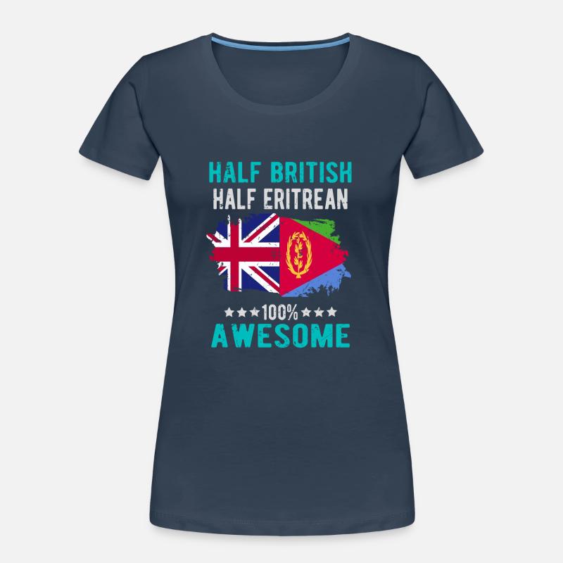 Half British Half Eritrean Women's Premium Organic T-Shirt