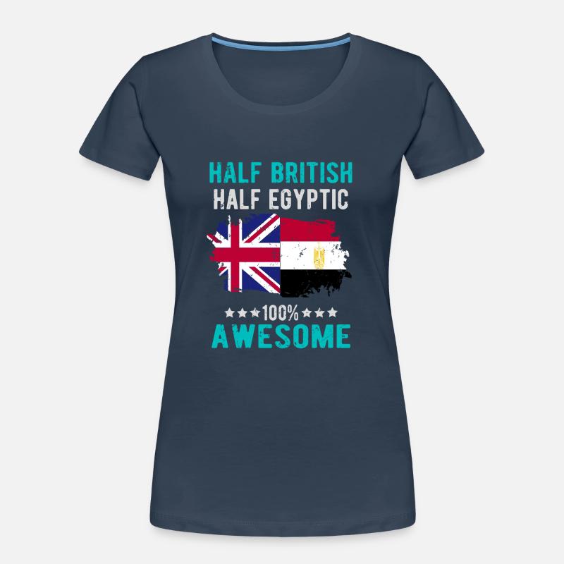 Half British Half Egyptian Women's Premium Organic T-Shirt