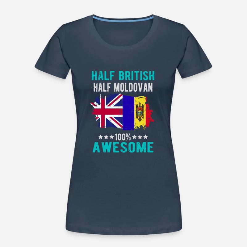 Half British Half Moldovan Women's Premium Organic T-Shirt