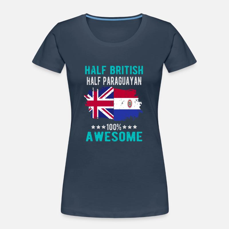 Half British Half Paraguayan Women's Premium Organic T-Shirt