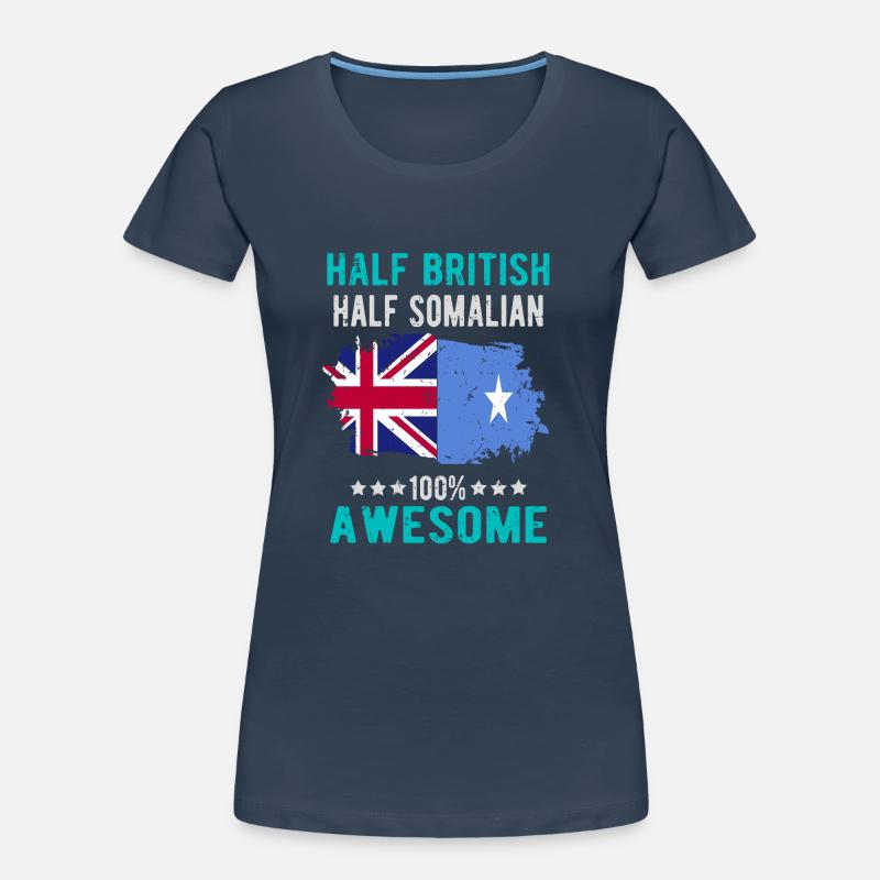 Half British Half Somali Women's Premium Organic T-Shirt
